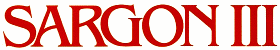 �Amiga Sargon III� Logo taken from User Manual.