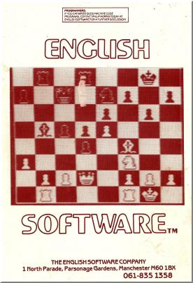 The English Software Company picture taken from back of User Manual