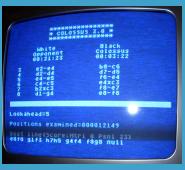 Atari 800XL Colossus Chess 3.0 (1984) Information Screen