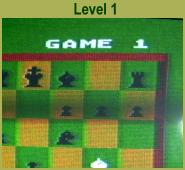 Atari 800XL Computer Chess (1979) Level 1 Indicator