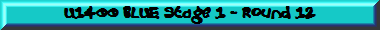 U1400 BLUE Stage 1 - Round 12
