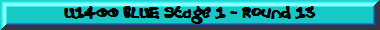 U1400 BLUE Stage 1 - Round 13