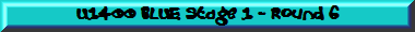 U1400 BLUE Stage 1 - Round 6
