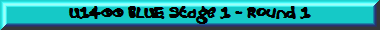 U1400 BLUE Stage 1 - Round 1
