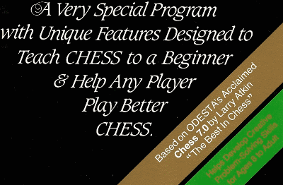 �Helps Develop Creative Problem-Solving Skills for Ages 8 to Adult�.  Picture taken from the CHESS User Manual (front)