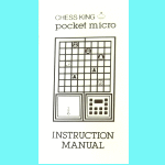 Chess King Pocket Micro (1983) User Manual