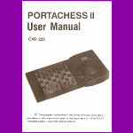 CXG Model 223 Portachess II (1984) User Manual