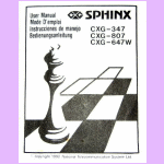 CXG Sphinx Sierra (1992) User Manual