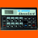 CXG Model 241 Sphinx Chess Card (1989) Electronic Travel Chess Computer