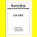 Excalibur Model 127E Escort (1995) User Manual