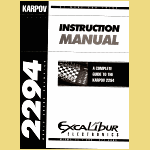Excalibur Model 310E Karpov 2294 (1997) User Manual