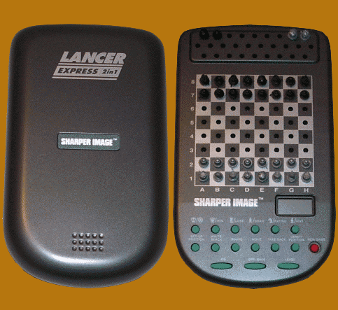 The Sharper Image Model 170SI-C Lancer Express 2-in-1 (1996) Electronic Travel Chess Computer