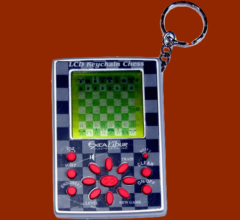 Excalibur Model 410K LCD Keychain Chess (2007) Electronic Travel Chess Computer