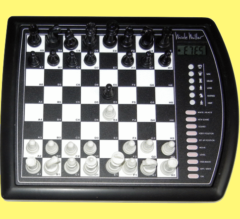 Nicole Miller Chess Necktie Black & White Chess Pattern