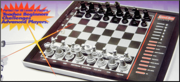EXCALIBUR STILETTO II Electronic Chess Computer - picture taken from computer.