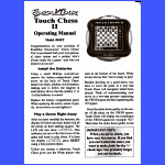 Excalibur Model 404-ET-CSTouch Chess II (2006) User Manual
