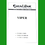 Excalibur Model 120E Viper (1997) User Manual