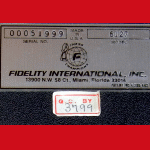 Fidelity Model 6127 Kishon Chesster Challenger (1990) Computer Label