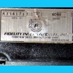 Fidelity Model 6098 Excel Mach III Master (1988) Computer Label