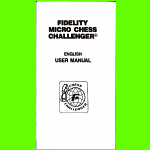 Fidelity Model 6096 Micro Chess Challenger II (1988) User Manual