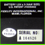 Fidelity Model 6096 Micro Chess Challenger II (1988) Computer Label