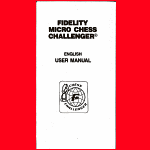 Fidelity Model 6096 Micro Chess Challenger I (1987) User Manual
