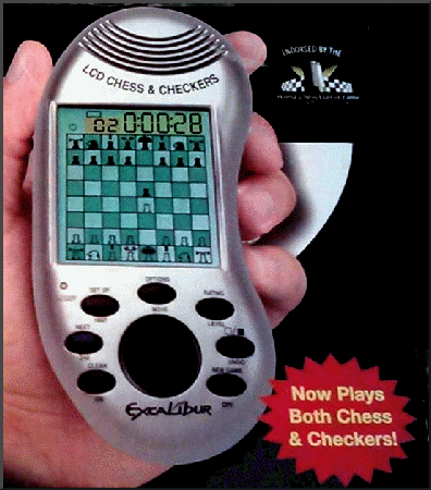 Excalibur LCD Chess & Checkers Model 375-2 - Picture taken from box