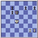 POSITION AFTER 35. Kxd4