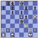 MINI CC PLAYS 18. Rc3?? AND IS CHECKMATED.