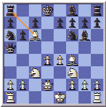 E-CHESS IN TROUBLE AFTER 12. Bc6