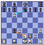 SABER IV DOWN A KNIGHT AFTER 16. cxd3