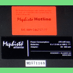 Mephisto Atlanta (1997) Computer Label