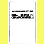 Novag Chess Champion Quelle Model 165 593 5 Mk. II Version B (1979) User Manual