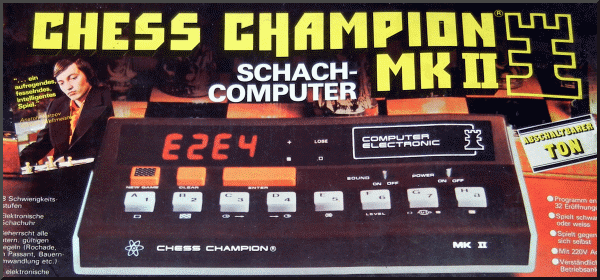 NOVAG CHESS CHAMPION MK. II VERSION A Electronic Chess Computer -  Picture taken from box..