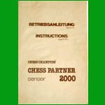 Novag Model 700 Chess Partner 2000 (1980) User Manual