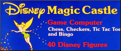 NOVAG DISNEY MAGIC CASTLE Electronic Chess, Checkers, Tic Tac Toe & Bingo Computer.