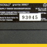 Novag Model 39907 Granite (2000) Computer Label