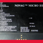 Novag Model 841 Micro III (1984) Computer Label