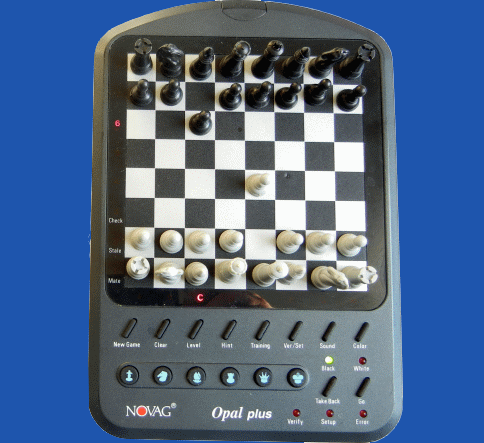 Novag Model 38705 Opal Plus (1997) Electronic Travel Chess Computer