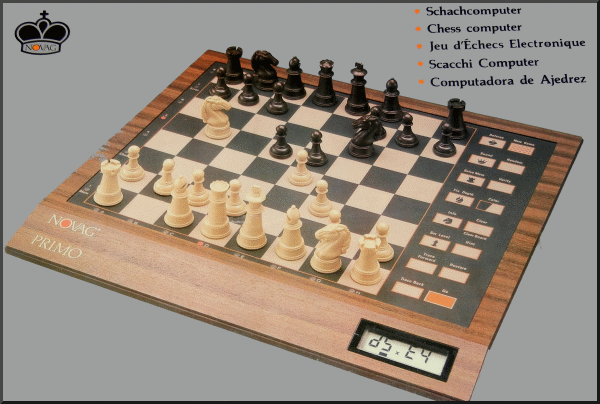 NOVAG PRIMO Electronic Chess Computer -  Picture taken from box.