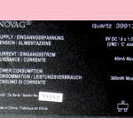 Novag Model 39913 Quartz (2000) Computer Label
