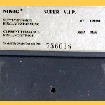 Novag Model 895 Novag Super VIP (1989) Computer Label