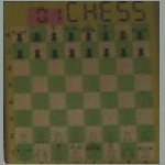 RadioShack and Tandy Model 60-2730 2-in-1 E-Chess & Checkers (2004) Dot Matrix LCD Chess Board