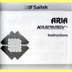 Saitek Kasparov Model K10 Aria (1998) User Manual