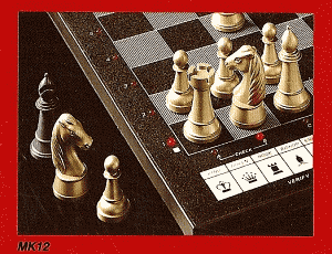 SAITEK KASPAROV MK 12 TRAINER Electronic Chess Computer - Picture taken from the back cover of Easy Steps to Winning Chess.