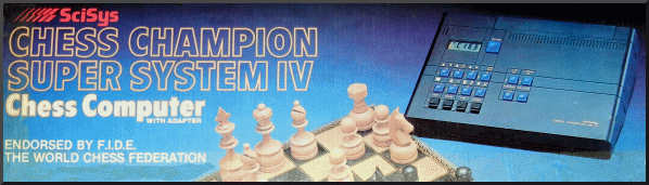 SCISYS CHESS CHAMPION SUPER SYSTEM MARK IV Electronic Chess Computer - picture taken from box.
