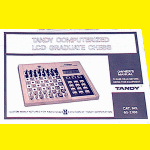 RadioShack and Tandy Model 60-2168 LCD Graduate Chess (1981) User Manual