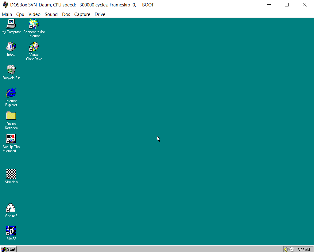 how to load w95.img into dosbox