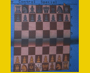 Atari ST Chess Player 2150 (1989) Chessboard close-up