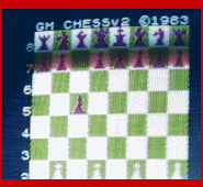 Spectrum 48K Superchess II v. 2.1 (1983) Game Board Closeup